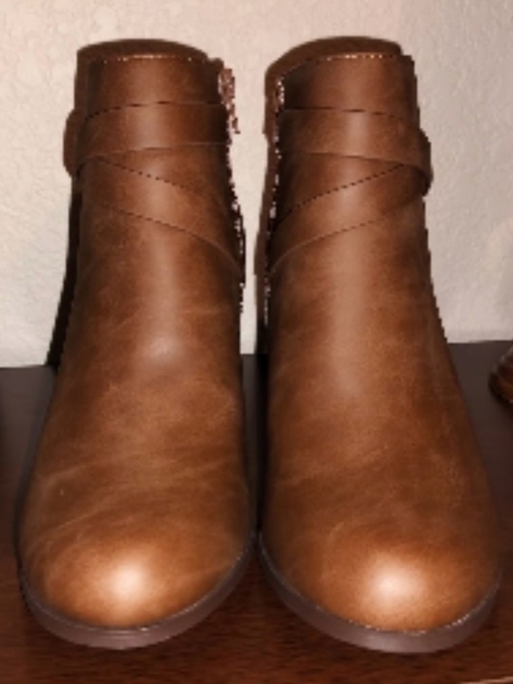 Women's Wrap-Detail Ankle Booties in Brown